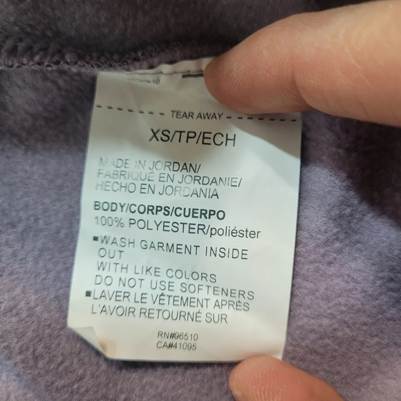 Under Armour XS Pullover Coldgear Loose Purple Sparkle Kangaroo Pouch St… - Picture 3 of 11